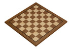 Walnut & Sycamore Chess Board – 21.3″ without Notation