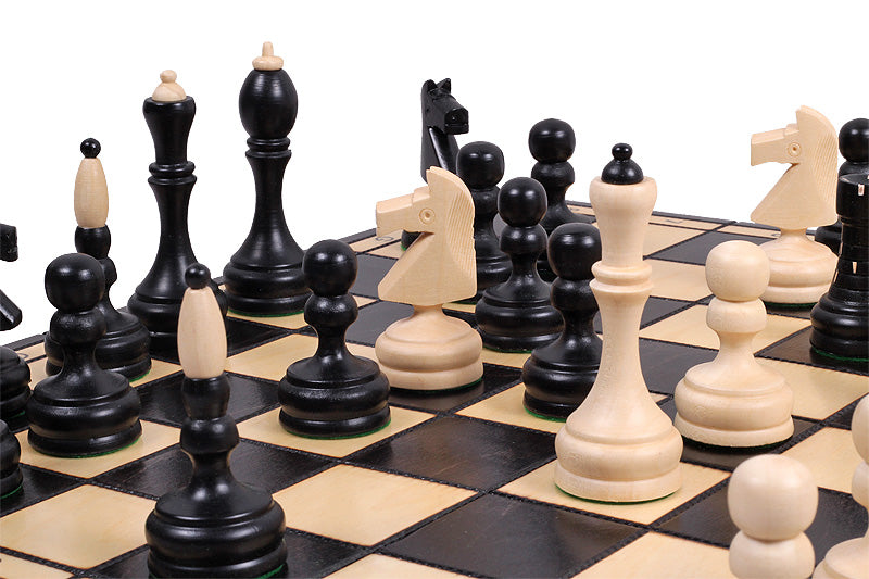 Classic Chess Set with Insert Tray Handcrafted Hornbeam Pieces 3.94 in King