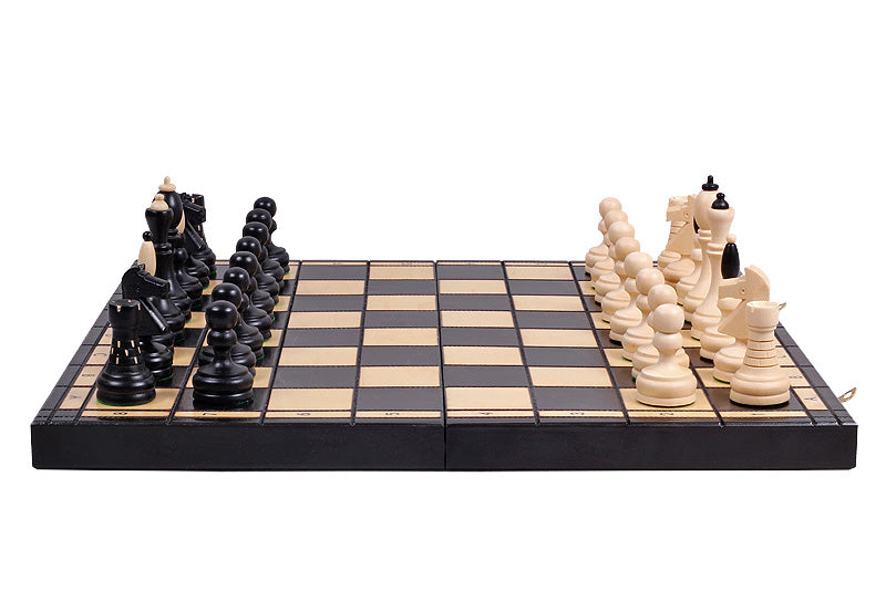 Classic Chess Set with Insert Tray Handcrafted Hornbeam Pieces 3.94 in King