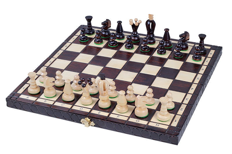 King's Medium Chess Set Brown with Insert Tray (2.36 in King / 60 mm)