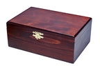 Wooden Chess Box – Staunton No. 5 Compatible, Dark Finish