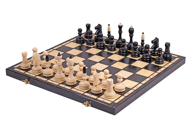 Classic Chess Set with Insert Tray Handcrafted Hornbeam Pieces 3.94 in King