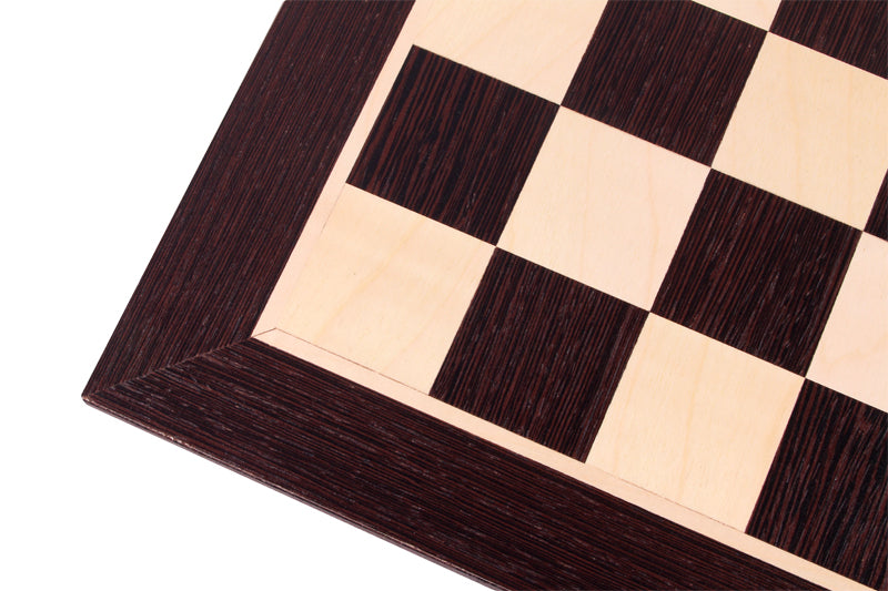 Wenge & Sycamore Chess Board 17.3″ – Without Notation