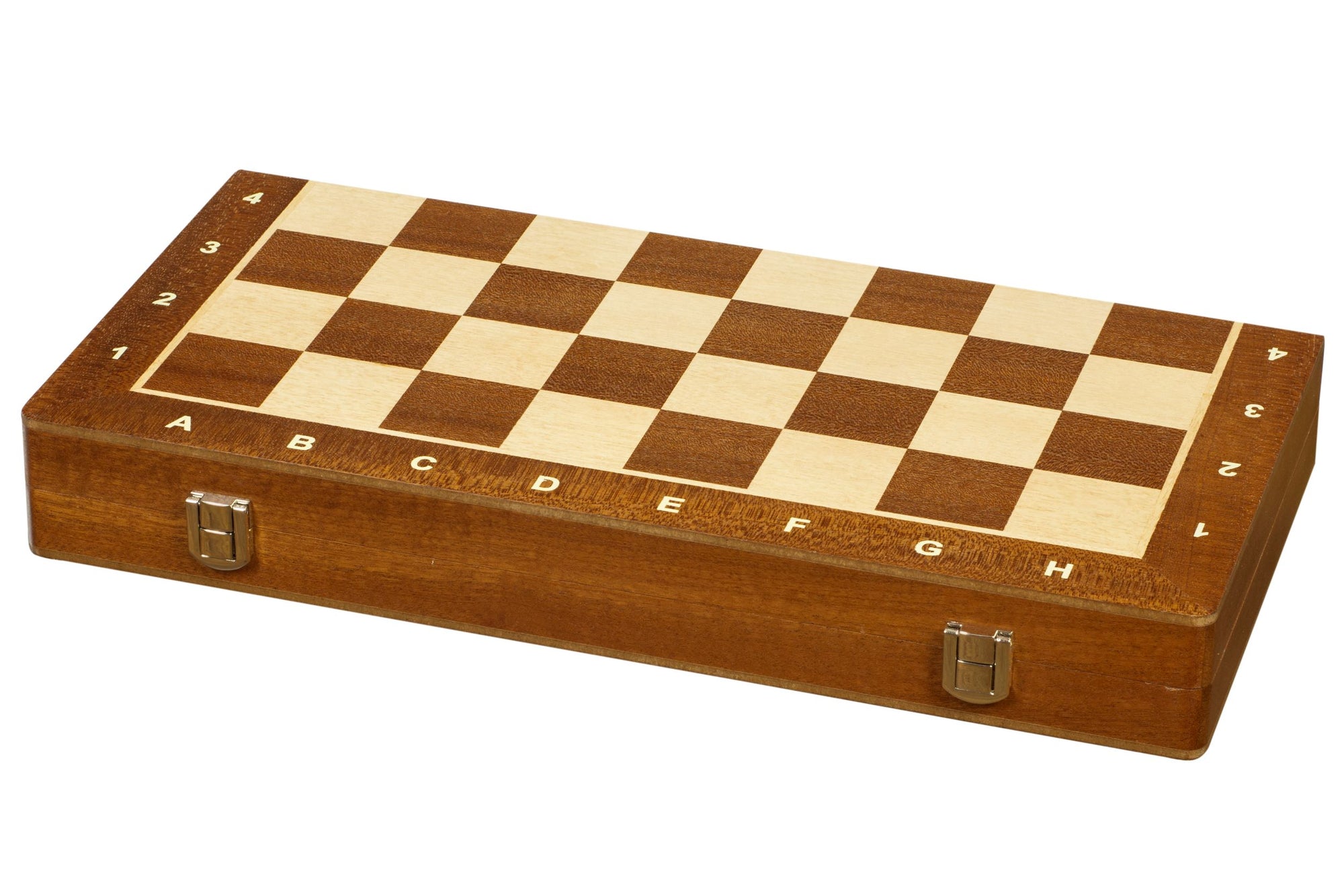 Mahogany & Maple Inlaid Chess Board Case