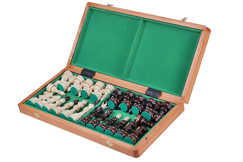 Indian Style Chess Set with Inlaid Folding Board (4.72 in King / 120 mm)