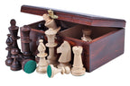 Wooden Chess Box – Staunton No. 5 Compatible, Dark Finish