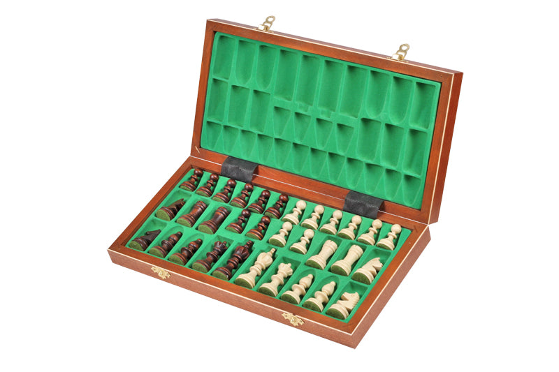 Olympic Small Inlaid Chess Set with Insert Tray (2.56 inch King)
