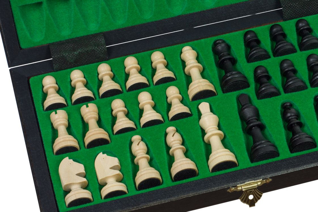 Magnetic Chess Set Black with Insert Tray (2.36" King)
