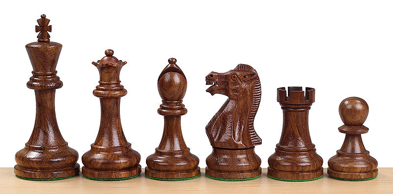 Executive Acacia & Boxwood Chess Pieces – 3.5″ King