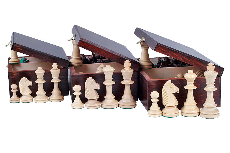 Wooden Chess Box – Staunton No. 5 Compatible, Dark Finish