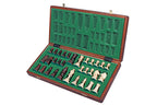 Jowisz Chess Set with Burned Folding Board (3.35 in King / 85 mm)