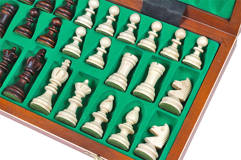 Olympic Small Inlaid Chess Set with Insert Tray (2.56 inch King)