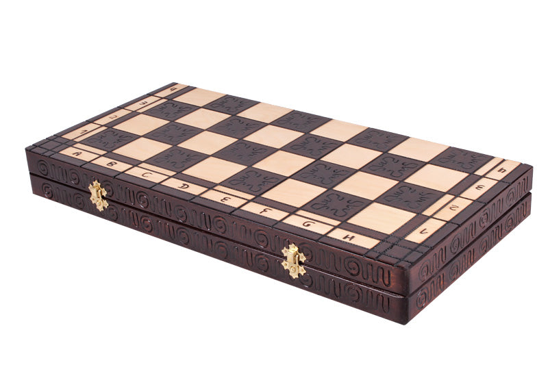 Roman Decorative Chess Set 21.7 in with Storage (5.5 inch King)