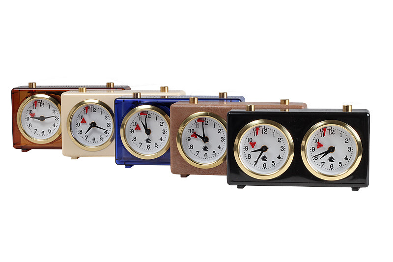 Classic Plastic Chess Clock – Transparent Blue (Small)