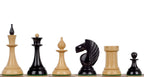 Queen’s Gambit Chess Pieces – 4" King, Boxwood & Ebonised, 1957 Moscow Replica