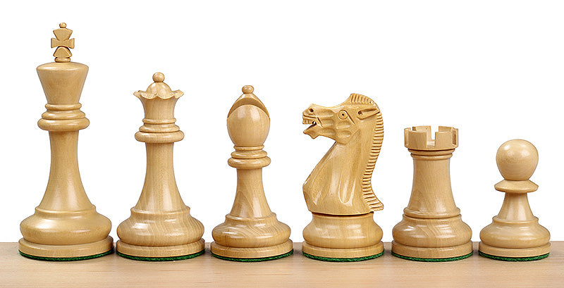 Executive Acacia & Boxwood Chess Pieces – 3.5″ King
