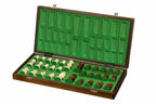 Brown Chess Set with 35 Artistic Pieces and 1.97" Squares Silkscreen Board