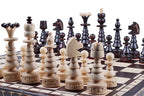 Christmas Tree Chess Set Large Beech Wood Chessmen 6.69 in King