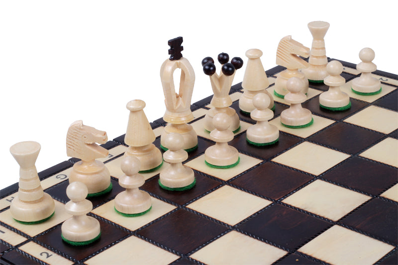 King's Medium Chess Set Brown with Insert Tray (2.36 in King / 60 mm)
