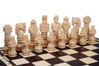 Gladiator Chess Set with Large Burned Board – 5.91 in King
