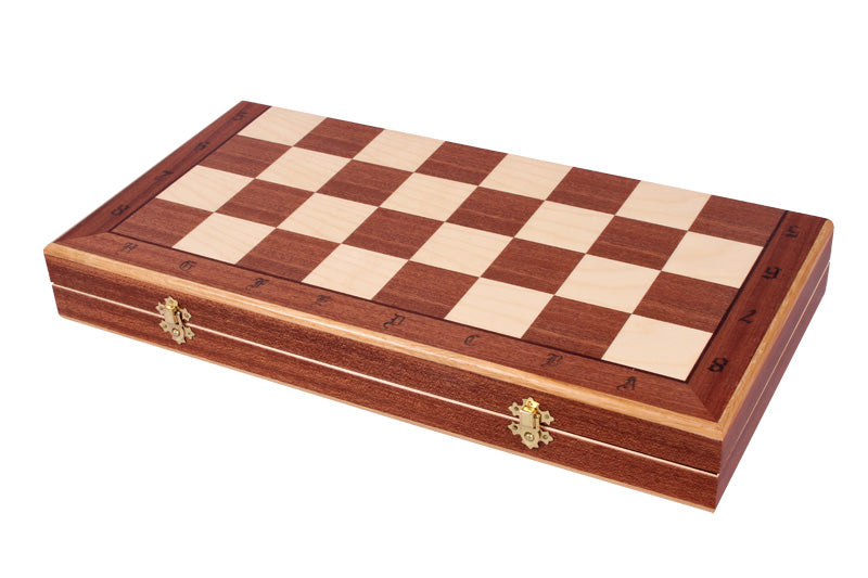 Indian Style Chess Set with Inlaid Folding Board (4.72 in King / 120 mm)
