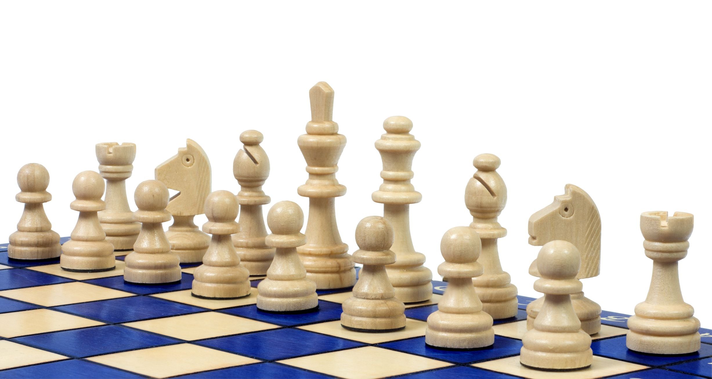 Magnetic Chess Set Blue with Insert Tray (2.36" King)