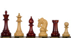 Corinthian Chess Pieces , 4" King , Redwood Finish