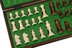 Brown Chess Set with 35 Artistic Pieces and 1.97" Squares Silkscreen Board