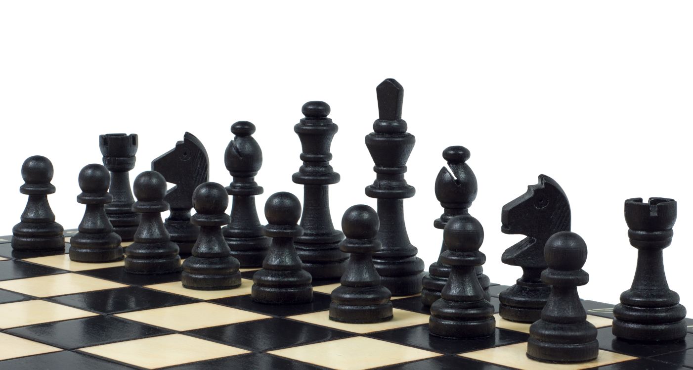 Magnetic Chess Set Black with Insert Tray (2.36" King)