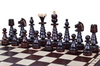 Christmas Tree Chess Set Large Beech Wood Chessmen 6.69 in King