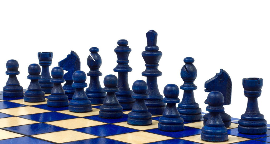 Magnetic Chess Set Blue with Insert Tray (2.36" King)