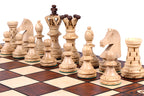 Ambassador Brown Deluxe Wooden Chess Set with Insert Tray – Size No. 5.5