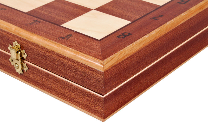 Indian Style Chess Set with Inlaid Folding Board (4.72 in King / 120 mm)
