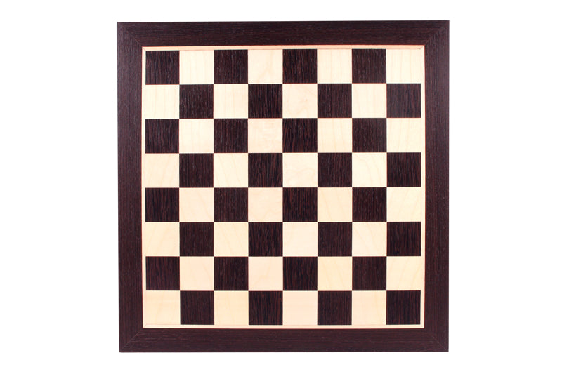 Wenge & Sycamore Chess Board 17.3″ – Without Notation