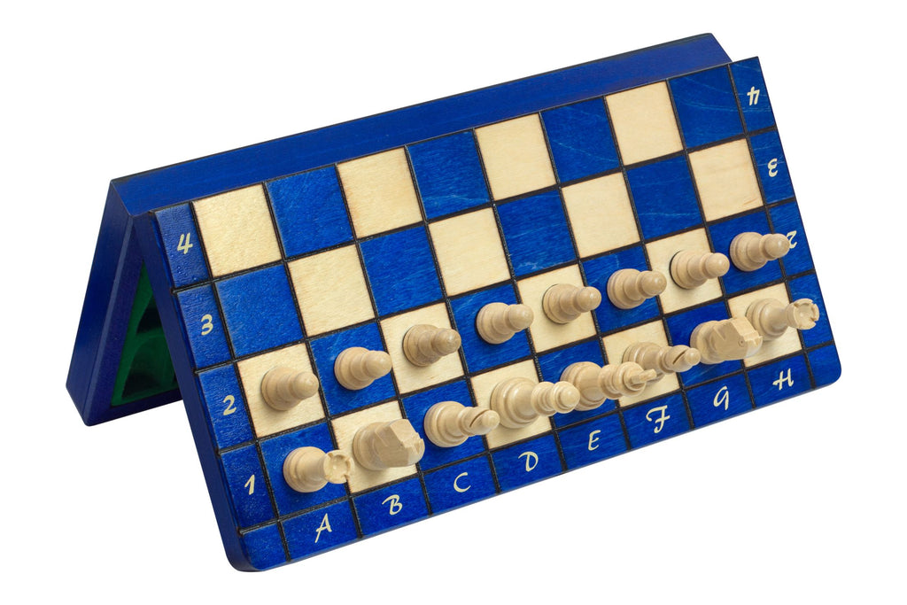 Magnetic Chess Set Blue with Insert Tray (2.36" King)
