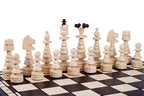 Christmas Tree Chess Set Large Beech Wood Chessmen 6.69 in King