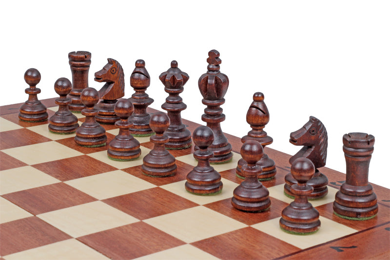 Olympic Small Inlaid Chess Set with Insert Tray (2.56 inch King)