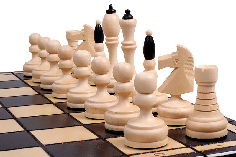Classic Chess Set with Insert Tray Handcrafted Hornbeam Pieces 3.94 in King