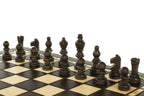 3 in 1 Wooden Game Set 15.75" Board for Chess Checkers and Backgammon