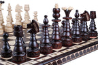Christmas Tree Chess Set Large Beech Wood Chessmen 6.69 in King