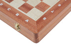 Pearl Large Chess Set with Inlaid Intarsia Board (3.54 inch King)
