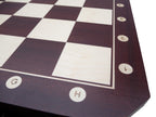 Mahogany Chess Table with Drawers – 21.6 in Board (54 cm)