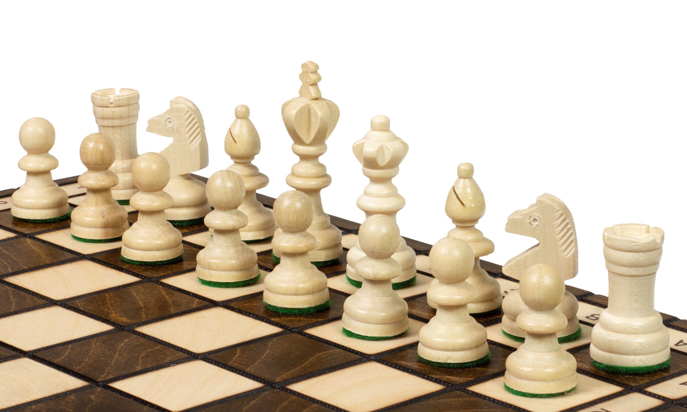 Polish Classic Wooden Chess Set 13.8 in with Insert Tray (2.36 inch King)