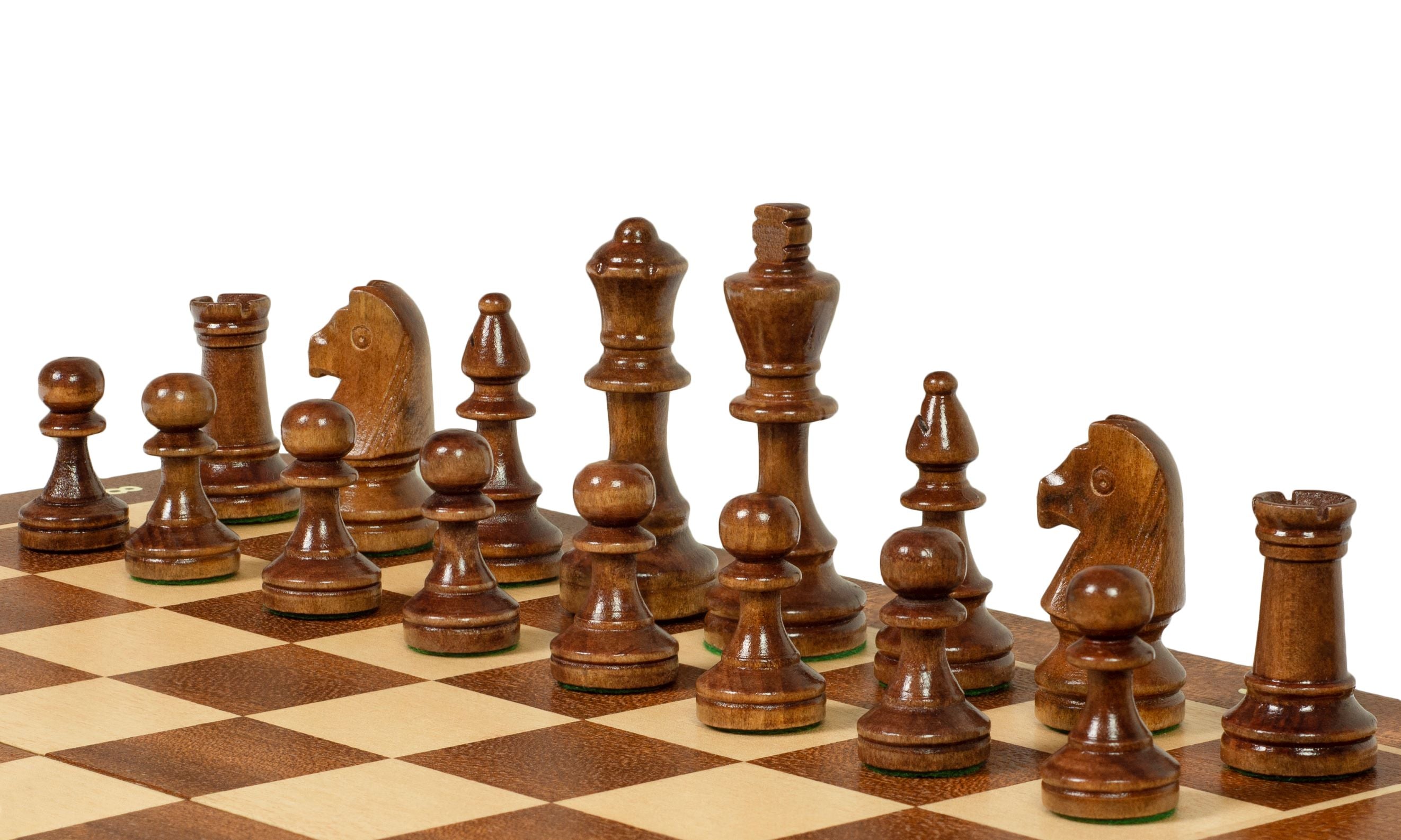 Sunrise Tournament Chess Set No 4 – Mahogany & Maple