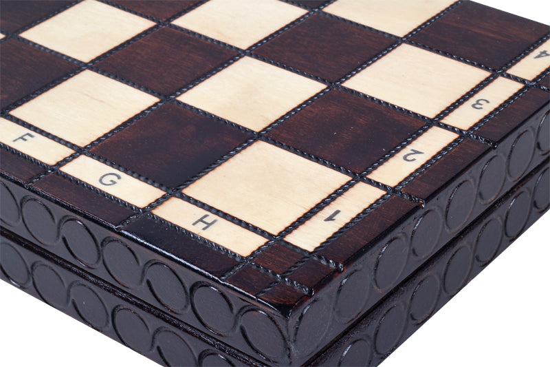 King's Medium Chess Set Brown with Insert Tray (2.36 in King / 60 mm)