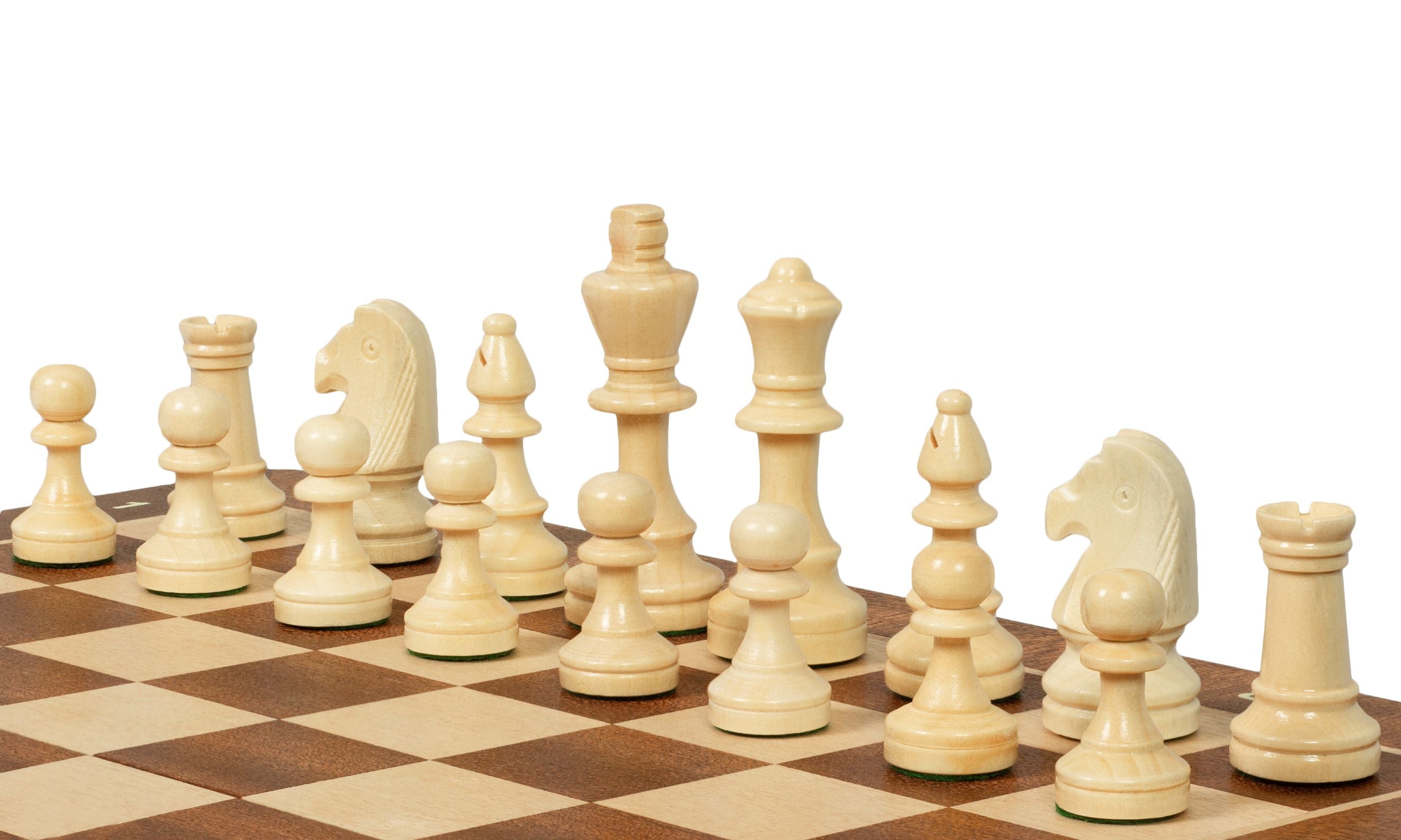 Sunrise Tournament Chess Set No 4 – Mahogany & Maple