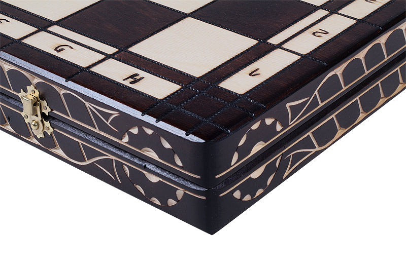 Christmas Tree Chess Set Large Beech Wood Chessmen 6.69 in King