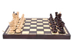 Folding Wooden Chess Set Ace 16.5" Board with Storage and 3.94" King