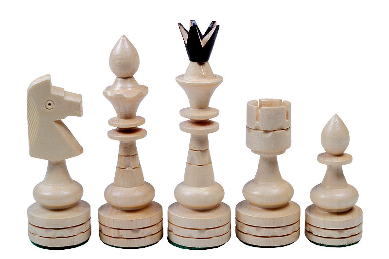 Indian Style Chess Set with Inlaid Folding Board (4.72 in King / 120 mm)