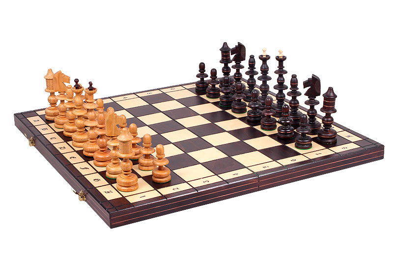 Old Polish Chess Set with Insert Tray (5.5 inch King)